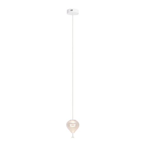 Lampa wisząca z klosikiem z przezroczystego szkła 6W LED nad stół PALLONCINI P0527 MAXLIGHT