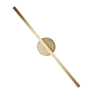 Złoty, aluminiowy kinkiet LED 10W 45cm do korytarza, holu MERANO W0347 MAXLIGHT