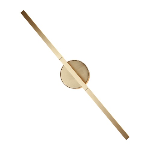 Złoty, aluminiowy kinkiet LED 10W 45cm do korytarza, holu MERANO W0347 MAXLIGHT