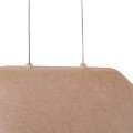 Lampa wisząca filcowa szaro-kremowa, 8W LED barwa ciepła do salonu CARBON P0568 MAXLIGHT