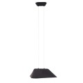 Lampa wisząca filcowa szaro-czarna 8W LED barwa ciepła do salonu CARBON P0567 MAXLIGHT