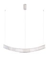Lampa wisząca z kryształkami w stylu glamour, zaokrąglony klosz P0392 Maxlight