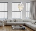 Lampa wisząca w stylu glamour, żyrandol do salonu, sypialni NEMO P0339 MAXLIGHT