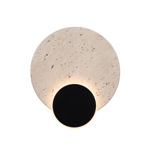 Lampa ścienna kinkiet z naturalnym kamieniem 14W LED do korytarza TRAVERTINO W0395 MAXLIGHT