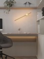 Kinkiet złoty, podłużna rurka 90cm 12W LED SPIRIT do salonu W0416 MAXLIGHT