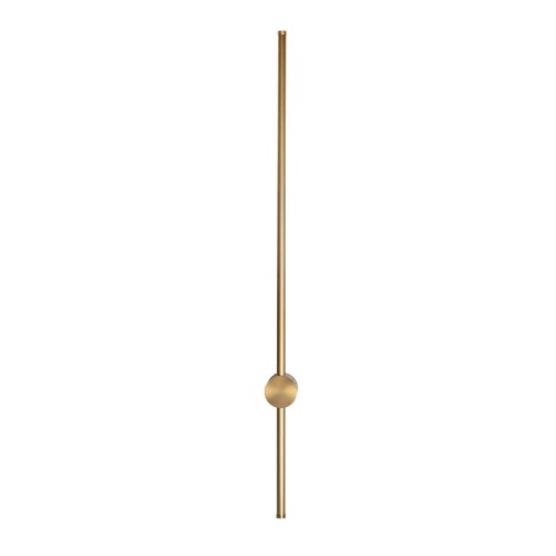 Kinkiet złoty, podłużna rurka 90cm 12W LED SPIRIT do salonu W0416 MAXLIGHT