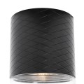 Lampa sufitowa czarna tubka spot ze szklanym kloszem FUSION 7W C0275 MAXLIGHT