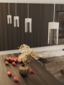 Lampa wisząca biała z pojedynczym kloszem tubką, metal i szkło, FUSION P0646 MAXLIGHT