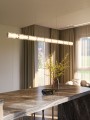 Lampa wisząca pozioma liniowa LED 37W nad stół LOVE metaliczny P0647 MAXLIGHT