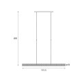 Lampa wisząca pozioma liniowa LED 37W nad stół LOVE metaliczny P0647 MAXLIGHT