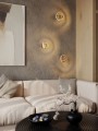 Kinkiet do salonu, sypialni LUNARIS metaliczny, złoty odcień W0424 MAXLIGHT