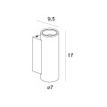 Kinkiet tuba do salonu, korytarza TEK naturalny kamień gwint GU10 W0425 MAXLIGHT