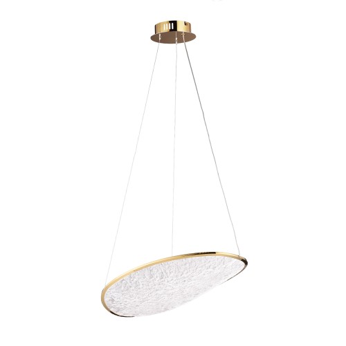 Lampa wisząca dekoracyjna z efektownym kloszem złota 17W EMPIRE P0637D Maxlight