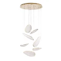 Lampa wisząca złota do przestronnego holu EMPIRE nowoczesna 7xLED Maxlight