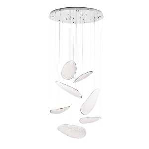 Nowoczesna lampa wisząca do salonu EMPIRE kolor chrom P0634D MAXLIGHT