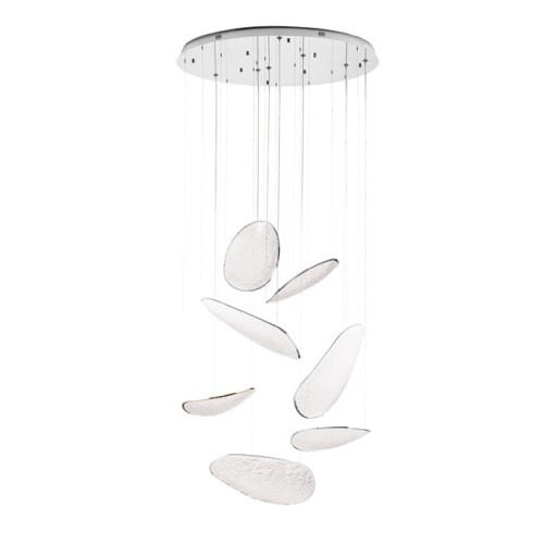 Nowoczesna lampa wisząca do salonu EMPIRE kolor chrom P0634D MAXLIGHT