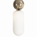 Lampa wisząca dekoracyjna złoto-biała NOVA do sypialni P0642 MAXLIGHT