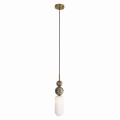 Lampa wisząca dekoracyjna złoto-biała NOVA do sypialni P0642 MAXLIGHT