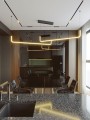 Lampa wisząca czarna podwójna, LED URUS do salonu P0645 MAXLIGHT