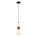 Maxlight P0628 LAMPA WISZACA MODERN 13W, OPAL + MEDIUM BROWN