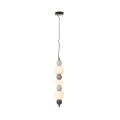 Maxlight P0630 LAMPA WISZACA MODERN 28W, OPAL + DARK GREY+MEDIUM BROWN+LIGHT GREY