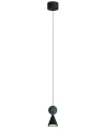 Loftowa lampa wisząca BINGO 11W czarna 398LM 3000K z malechitem P0682 MAXLIGHT