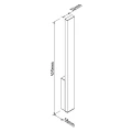 Lampa zewnętrzna kinkiet KAPRUN 6W 477LM 3000K czarny IP65 W0458 MAXLIGHT