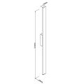 Kinkiet elewacyjny podłużny PREDAZZO 20W 1616LM 3000K czarny IP65 W0461 MAXLIGHT