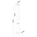 Słupek ogrodowy zewnętrzny GARDENIA LED 32W antracyt IP65 155cm F0067 MAXLIGHT