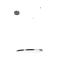 Lampa wisząca CAYENNE 60cm czarny LED 1420 LM 3000K do jadalni P0661D MAXLIGHT