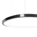 Lampa wisząca dekoracyjne ringi LED CAYENNE 3 czarna szczotkowana 3966 LM 3000K P0663D MAXLIGHT