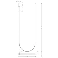 Lampa wisząca VICTORIA LED 30W 2179LM 3000K złota do salonu P0687 MAXLIGHT