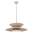 Lampa wisząca nowoczesny klosz taupe MAYUMI LED 12W 685LM 3000K P0698 MAXLIGHT