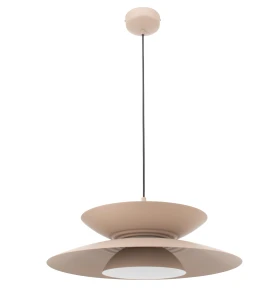 Lampa wisząca nowoczesny klosz taupe MAYUMI LED 12W 685LM 3000K P0698 MAXLIGHT