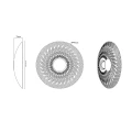 Kinkiet dekoracyjny MISAKI LED 6W 105LM 3000K kremowy do salonu W0457 MAXLIGHT