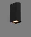 Kinkiet elewacyjny góra-dół BADIA LED 12W 331LM 3000K czarny IP65 W0469 MAXLIGHT