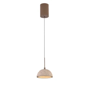 Lampa wisząca CUCCINA z kamiennym kloszem LED 375lm 3000K do jadalni P0666 MAXLIGHT
