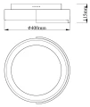 Plafon ARUBA LED 3000K C0284 Maxlight
