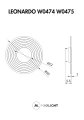 Kinkiet LEONARDO LED 3000K W0475 Maxlight