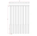 Lampa wisząca METALIC P0671 Maxlight