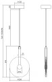 Lampa wisząca GOLDI P0690 Maxlight