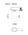 System szynowy 3 obwodowy HALO S0024 Maxlight